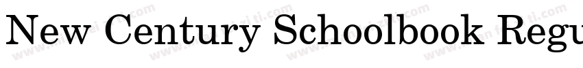 New Century Schoolbook Regular字体转换